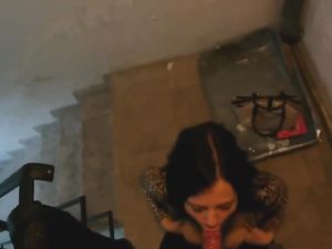 Fucking In The Public Parking Garage With A Slut